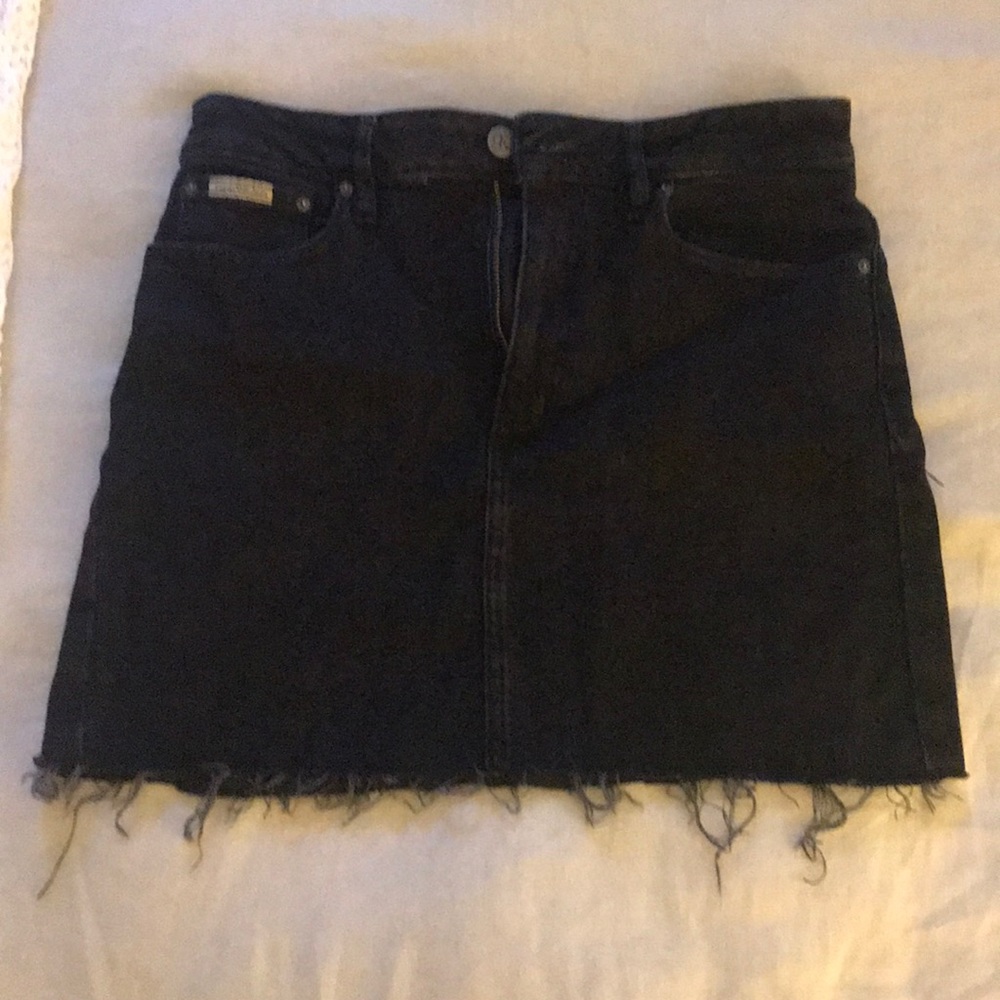 Calvin Klein Black Jean Skirt